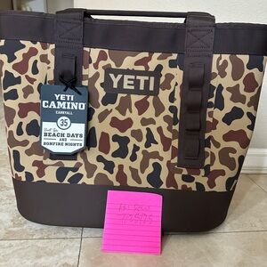 YETI Camino 35 Carryall - Brown and Tan wetlands Camo